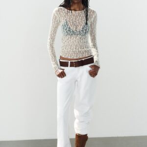 LACE LONG SLEEVE TOP