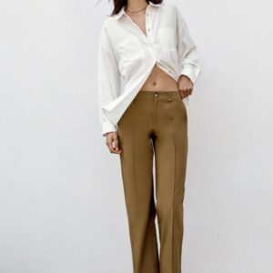 BOOTCUT TROUSERS WITH SEAM DETAIL