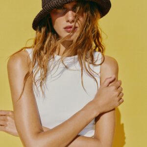 WOVEN BUCKET HAT