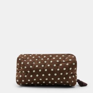 POLKA DOT PRINT TOILETRY BAG