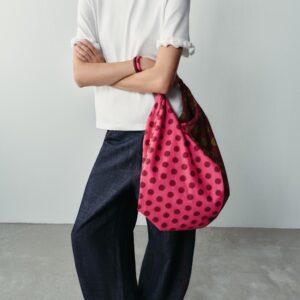 POLKA DOT PRINT MAXI BAG