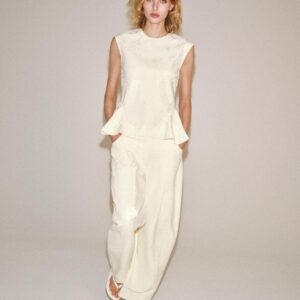 ZW COLLECTION JACQUARD PEPLUM SHIRT
