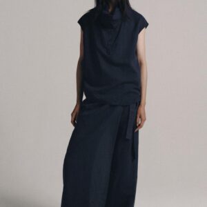 ZW COLLECTION PAREO TROUSERS WITH LINEN BLEND