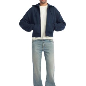 CROPPED FIT HOODIE WITH ZIP