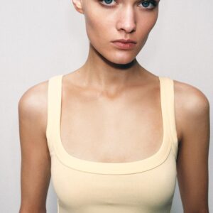 COTTON SLEEVELESS T-SHIRT