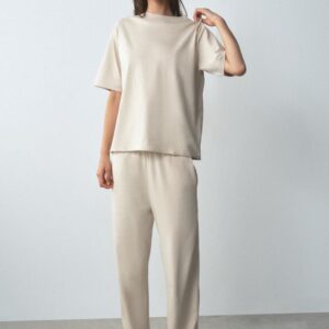 T-SHIRT AND TROUSER SET - SAND