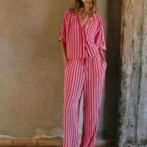 STRIPED FLOWING SHIRT