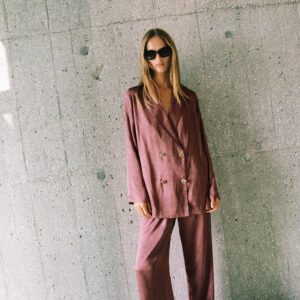 CRINKLED FLUID BLAZER