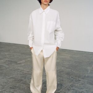 SATIN CONTRAST TROUSERS