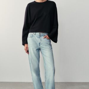 COTTON T-SHIRT WITH WIDE SLEEVES