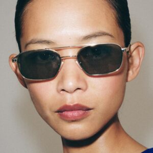 RECTANGULAR METAL SUNGLASSES