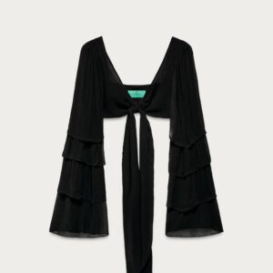 MARISA BERENSON X ZARA RUFFLED TOP