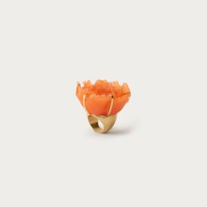 MARISA BERENSON X ZARA MAXI RING WITH RAISED FLOWER