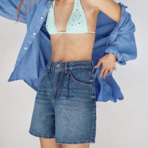 ZW COLLECTION HIGH-WAIST DENIM SHORTS