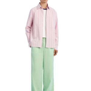 COTTON/LINEN CHECK SHIRT