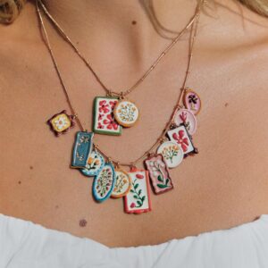 PACK OF 2 METAL CHARM NECKLACES