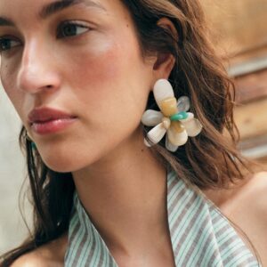 RESIN FLOWER EARRINGS