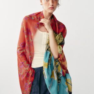 MODAL SILK PRINTED SCARF