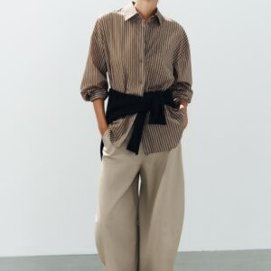 OVERSIZE STRIPED POCKET SHIRT