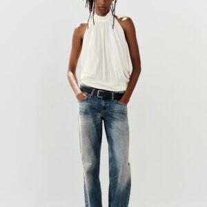 BALLOON HALTER TOP