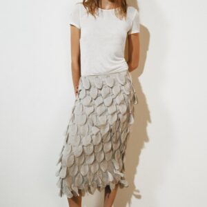 ZW COLLECTION BEADED MIDI SKIRT