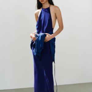 LONG HALTER DRESS