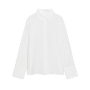 ZW COLLECTION 100% LINEN SHIRT - WHITE