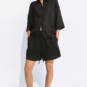 ZW COLLECTION OVERSIZE RAMIE SHIRT