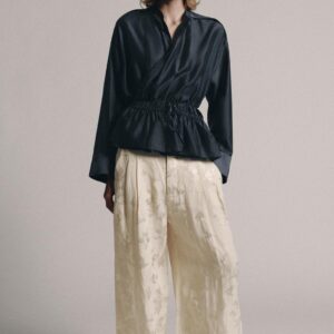 ZW COLLECTION WRAP-OVER FLOWING BLOUSE