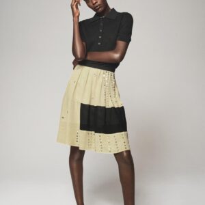 LINEN BLEND BEADED SKIRT - THE ITEM