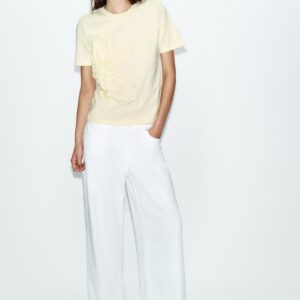 RAISED FLORAL T-SHIRT
