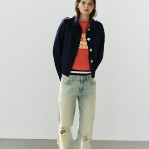 CONTRAST BUTTON POCKET BLAZER