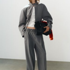 JACKET WITH VOLUMINOUS SLEEVES