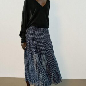 POLKA DOT MIDI SKIRT
