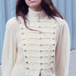 ZW COLLECTION ROMANTIC SHIRT WITH FROG FASTENING