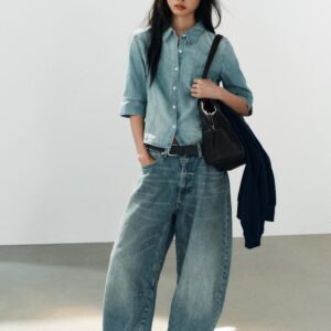 TRF FITTED DENIM SHIRT