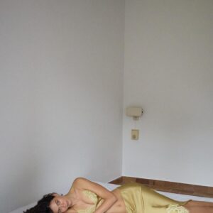 ASYMMETRIC SATIN SKIRT WITH LACE
