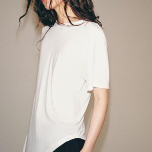 ASYMMETRIC SHORT SLEEVE TOP