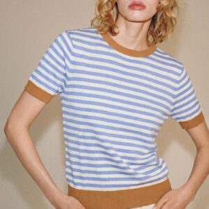 STRIPED KNIT TOP