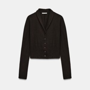 BUTTONED CROPPED CARDIGAN