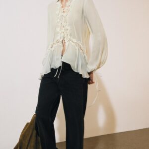 ZW COLLECTION EMBROIDERED LACE BLOUSE
