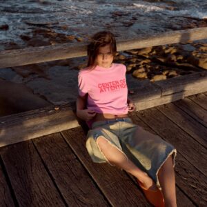 WASHED EFFECT SLOGAN T-SHIRT