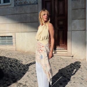 PATTERNED PRINT SCARF
