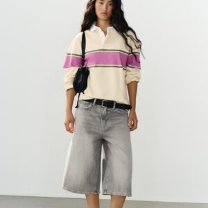 COMBINED STRIPED POLO SHIRT