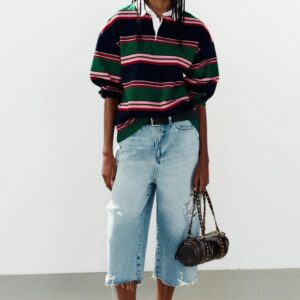CONTRAST STRIPED POLO SHIRT