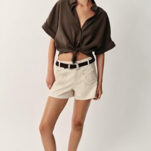Z1975 CROCHET POCKET SHORTS