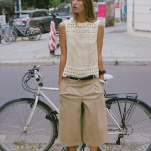 POINTELLE KNIT TOP
