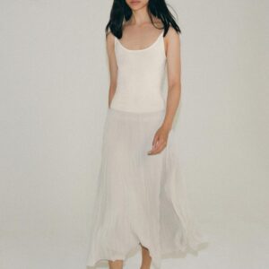 ZW COLLECTION PLEATED MIDI SKIRT