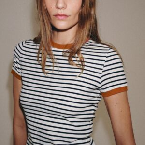 STRIPED SHORT SLEEVE T-SHIRT