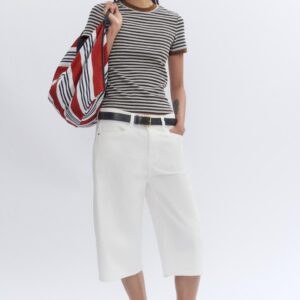 ZW COLLECTION MID-WAIST DENIM BERMUDA SHORTS